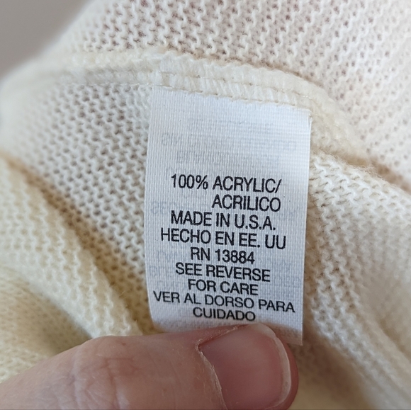 Vintage 90s Izod Crest Knit Cardigan Sweater Old Money - Picture 12 of 13